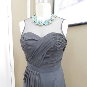 Gray Sheer Romper